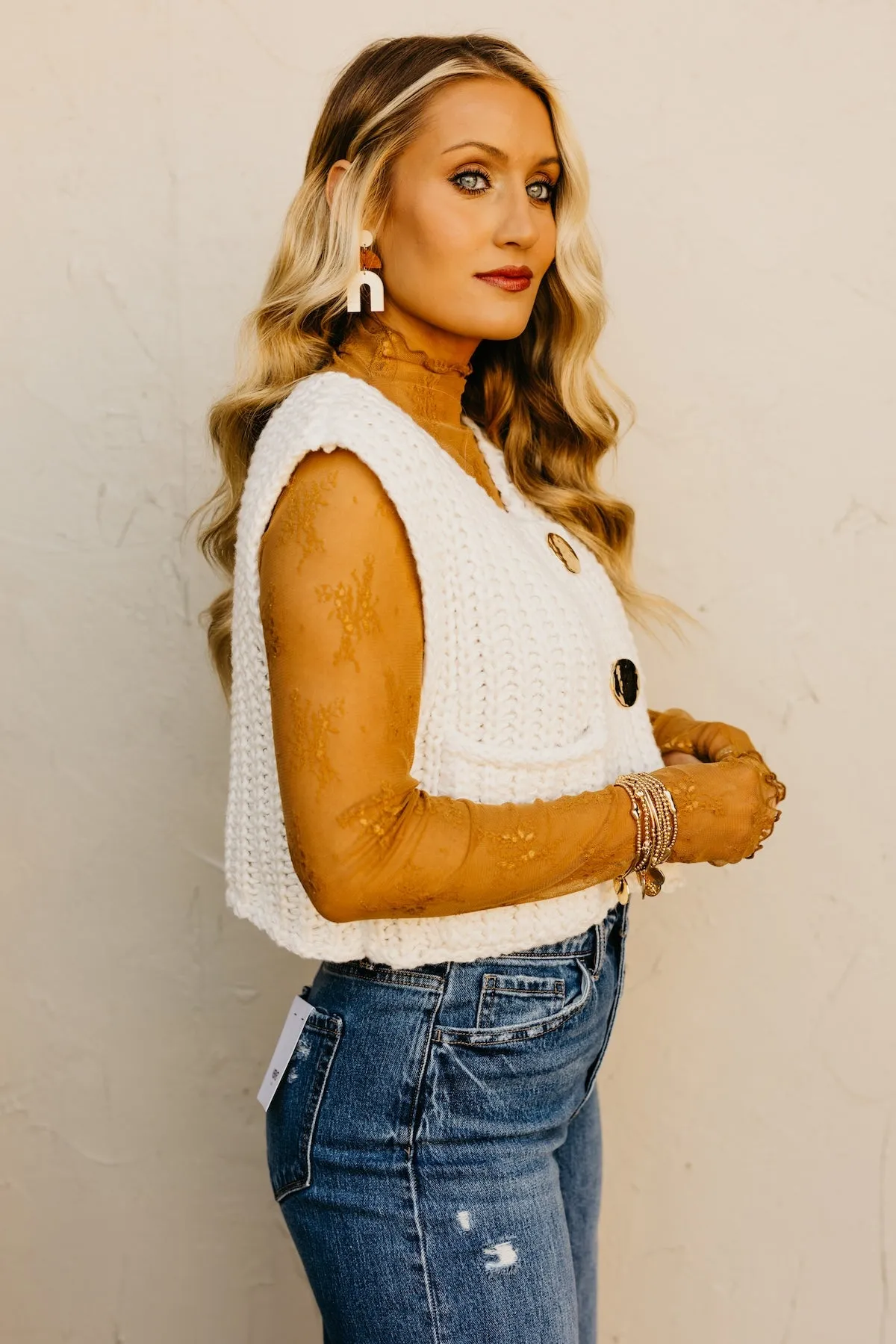 The Armani Chunky Knit Sweater Vest