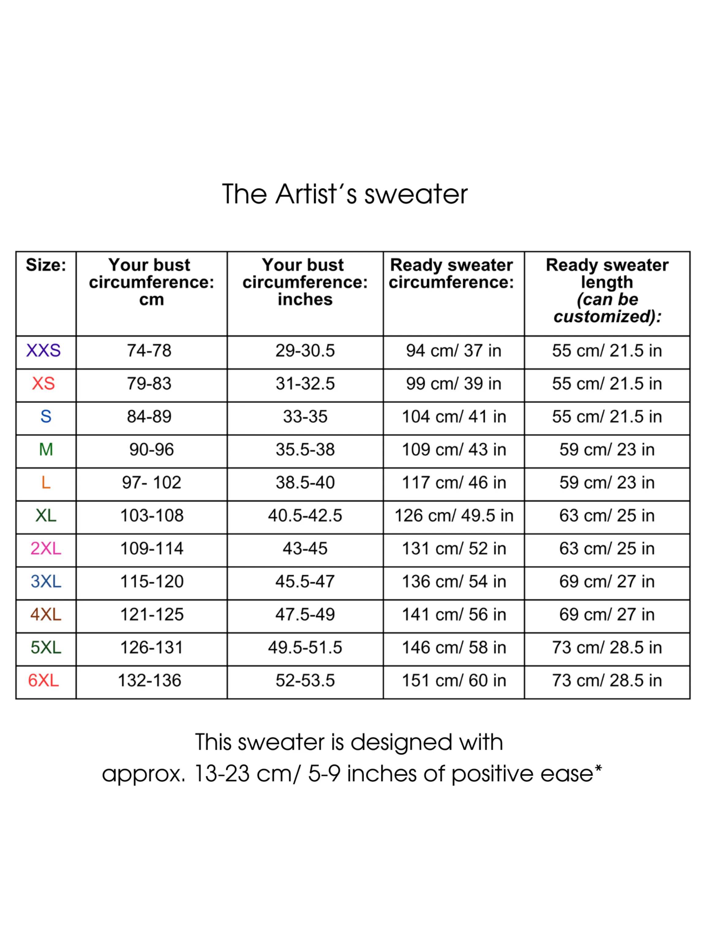 The Artist's Sweater knitting pattern