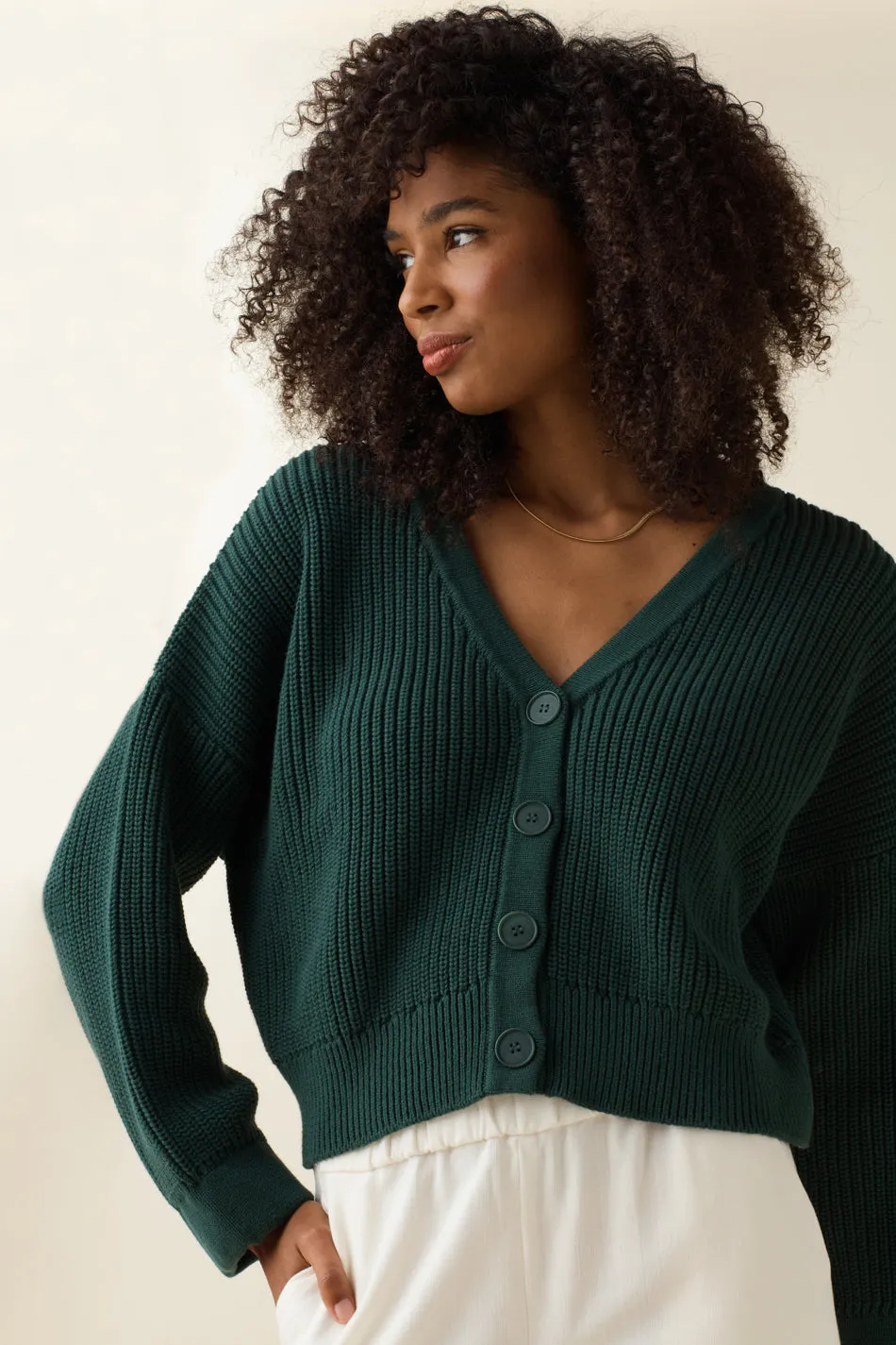 The Chunky Cropped Cardigan