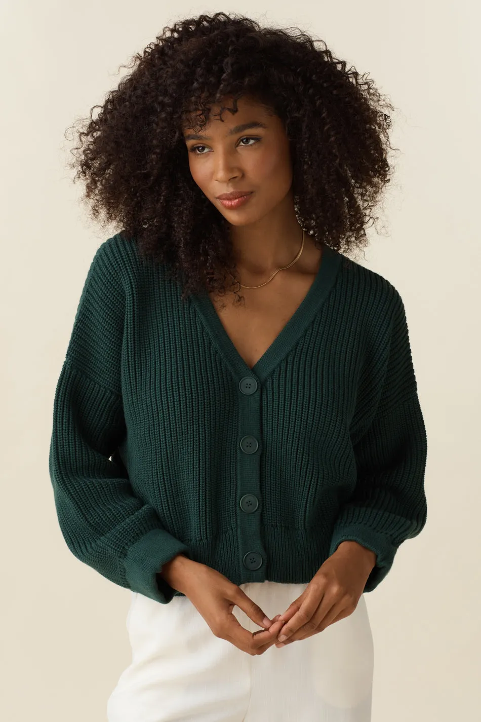 The Chunky Cropped Cardigan