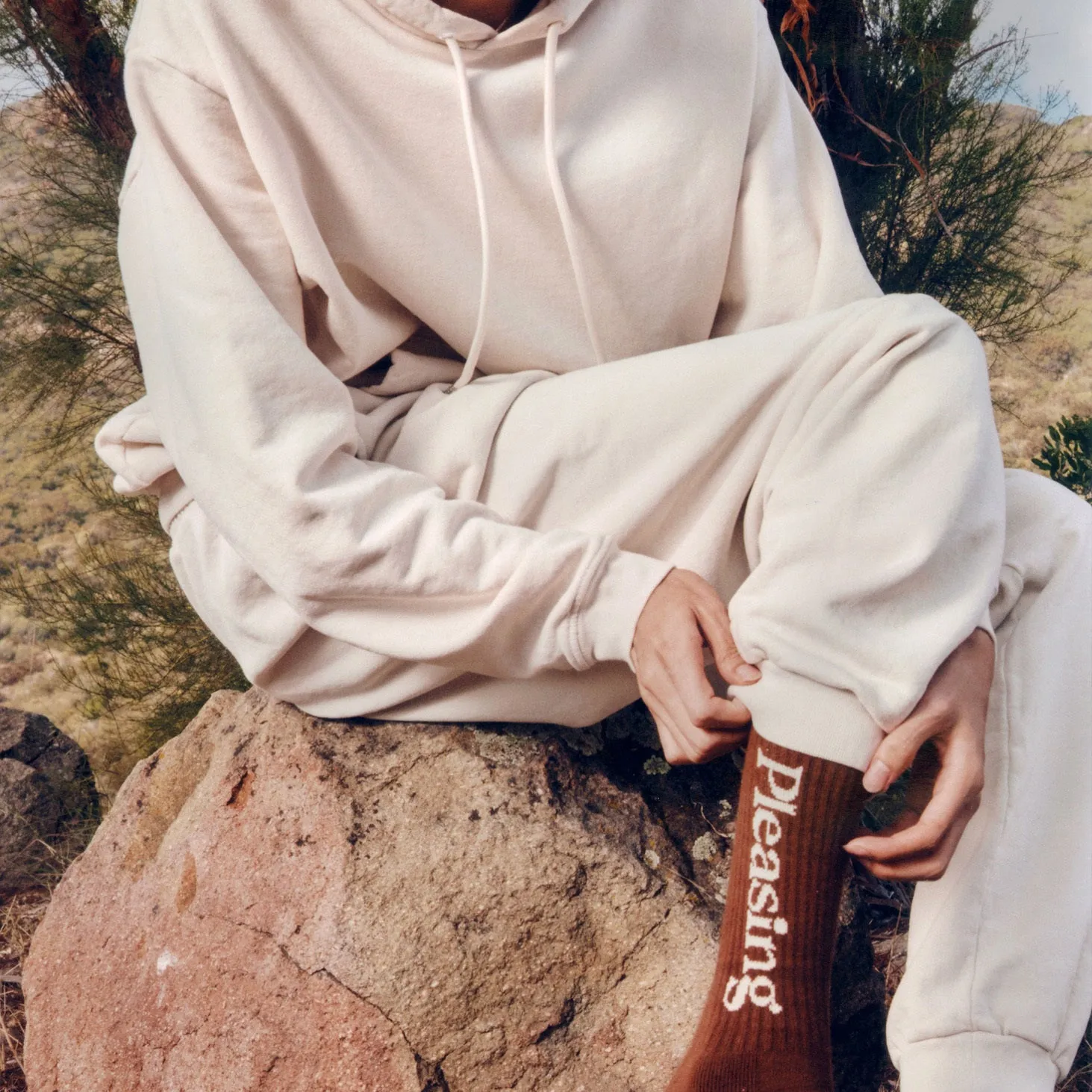 The Heavyweight Drawstring Hoodie in Blue