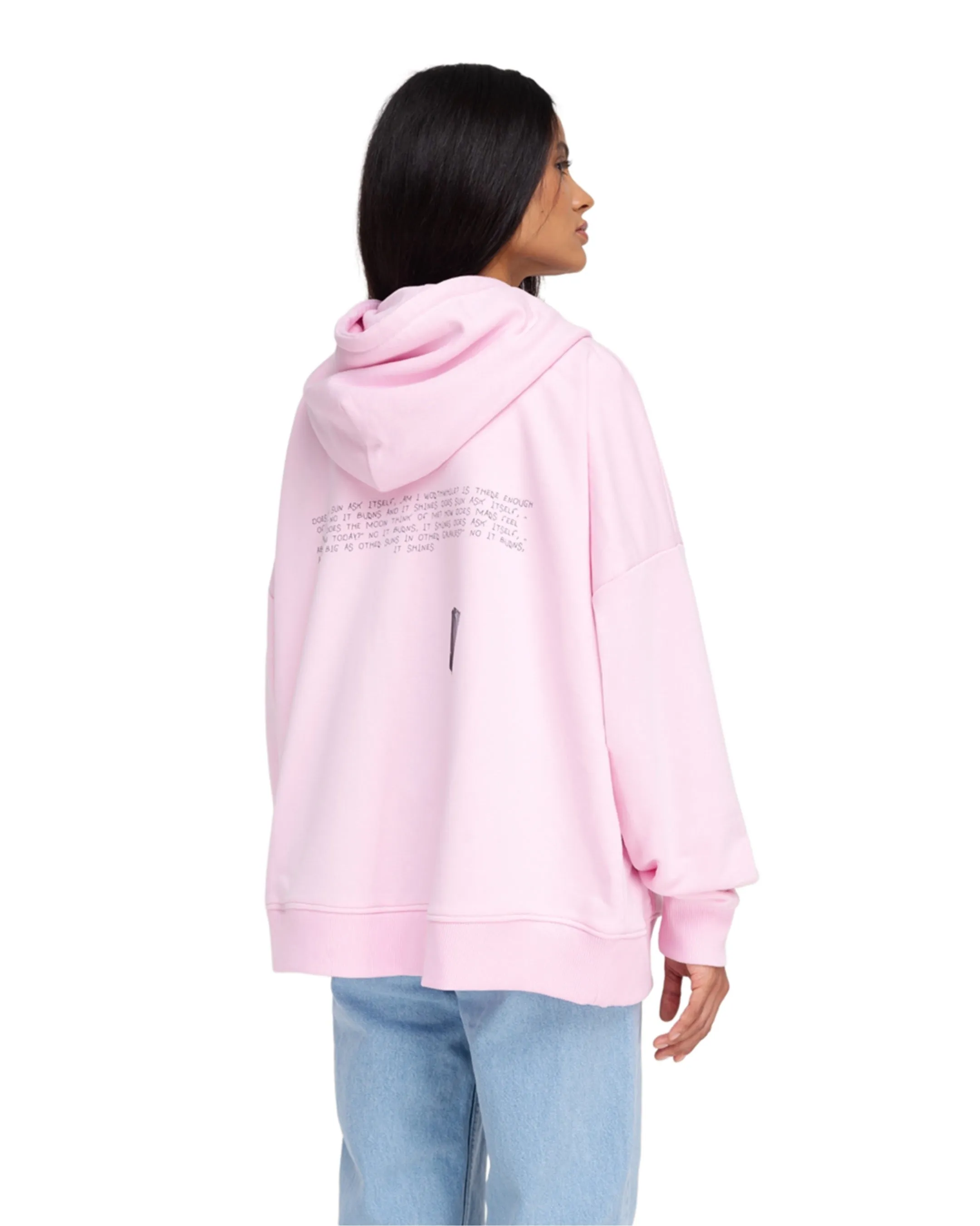 «The sun» Hoodie In Pink