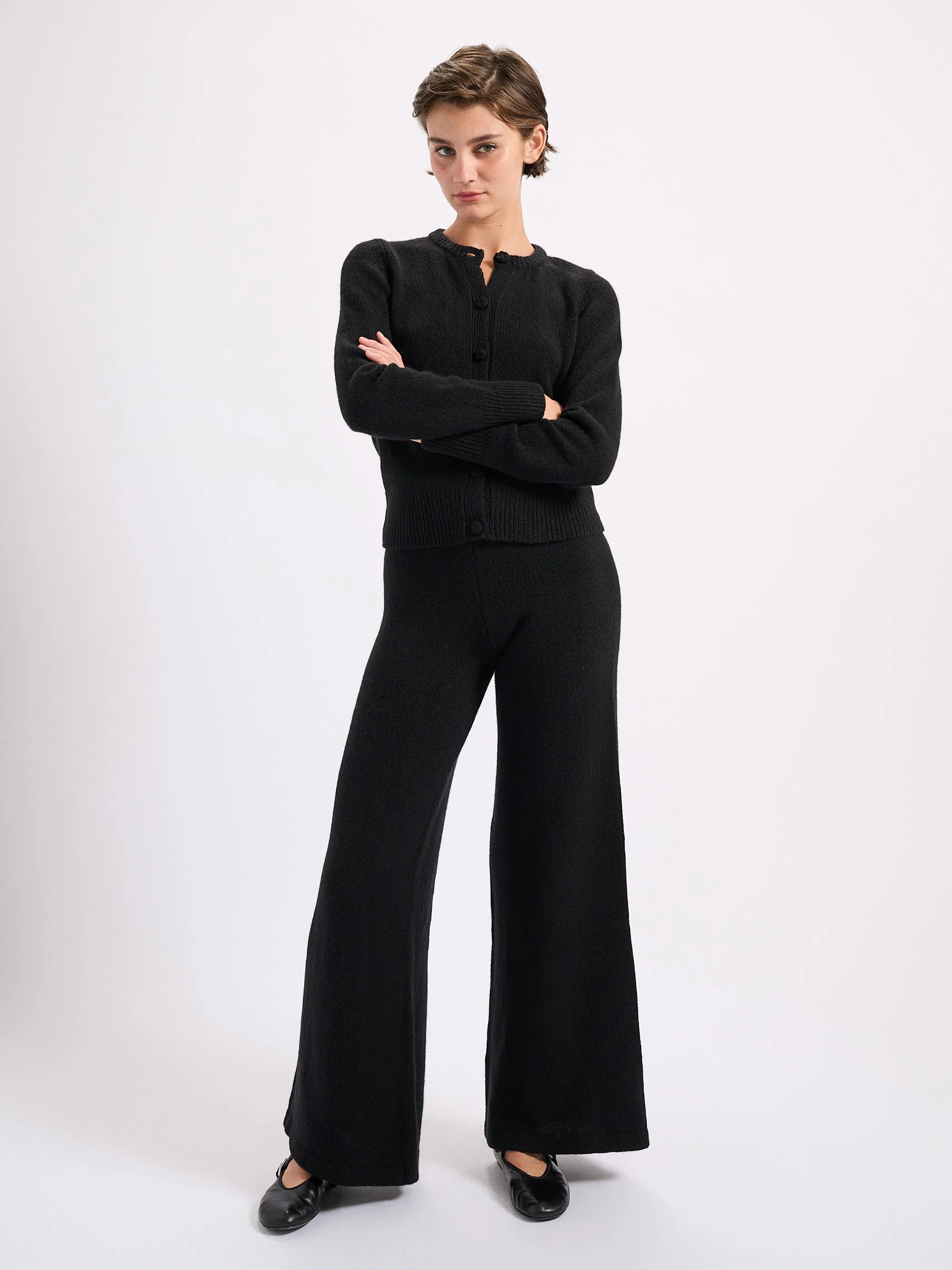 The Zephyra Flare Pants in Cashmere