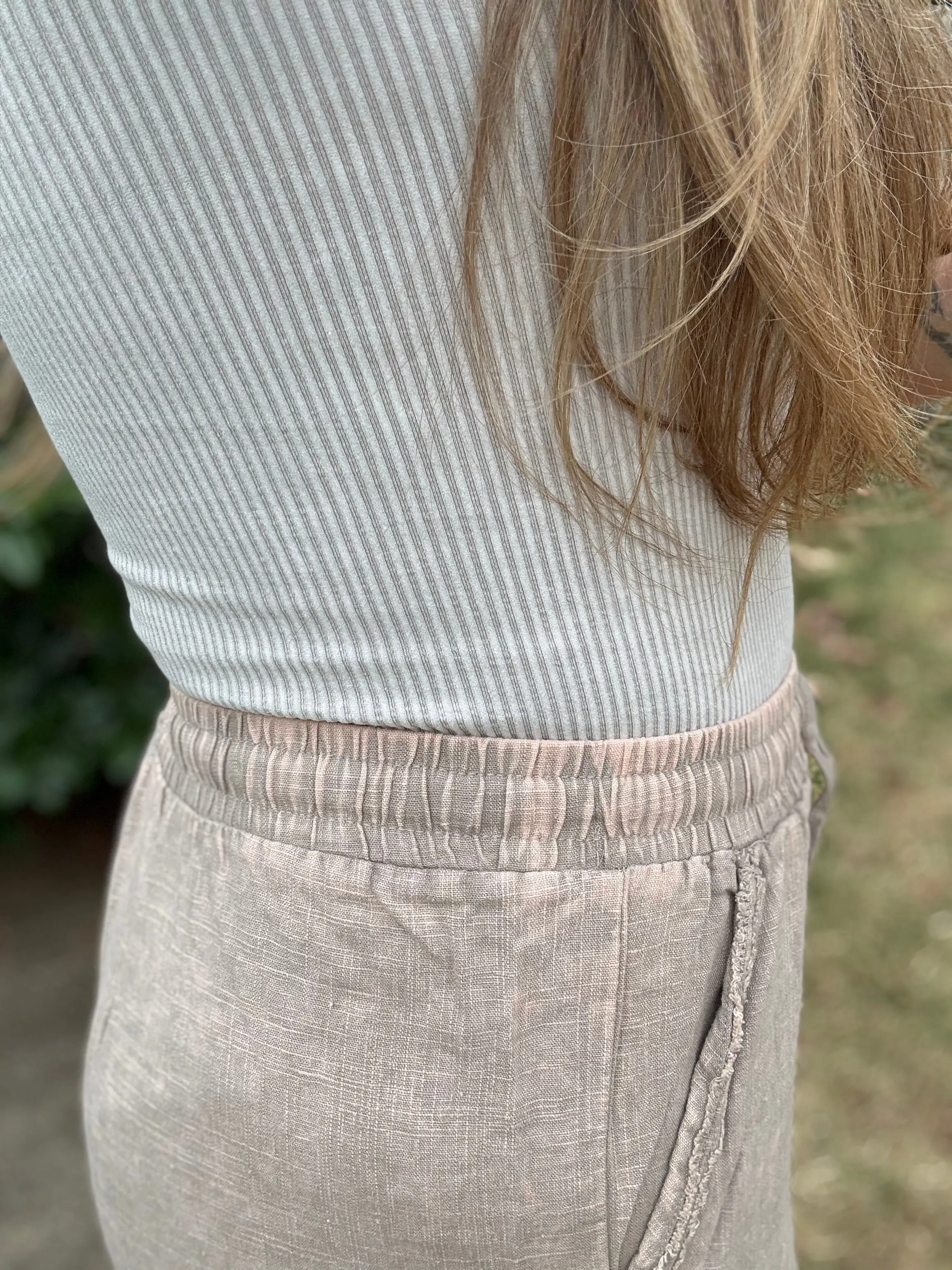 TILLY - WASHED LINEN PANTS