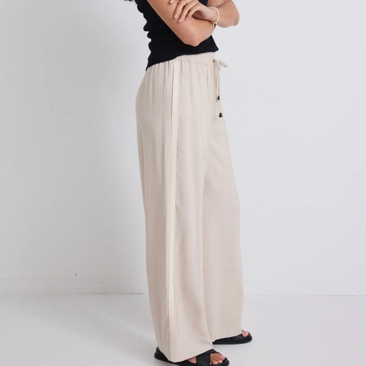 Townie Stripe Pants (Sand)