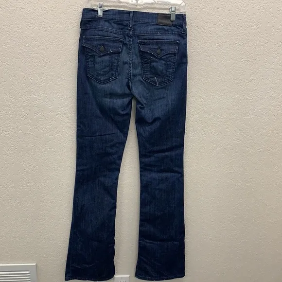 {True Religion} Becca Mid Rise Bootcut Dark Wash Jeans Size 28