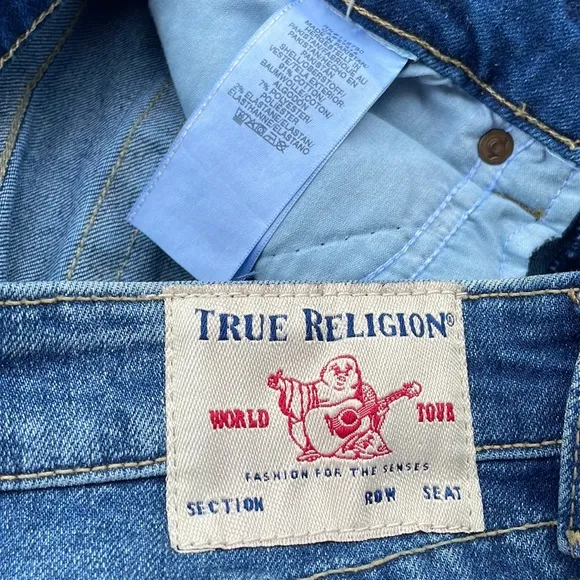 True Religion Brand Jeans SECTION JOEY CUT OFF Low Rise Distressed Shorts