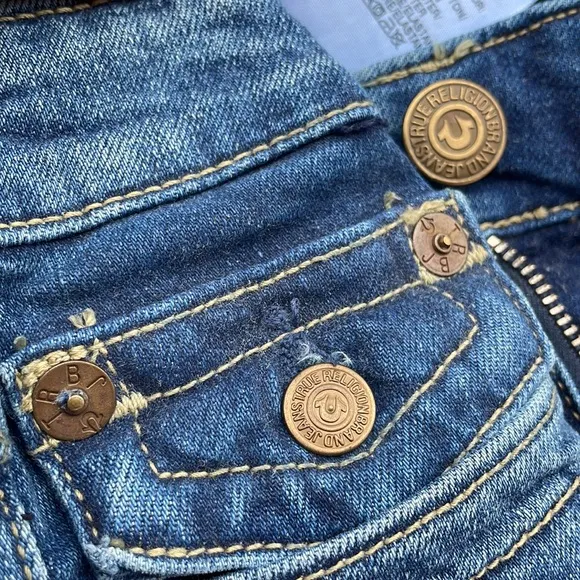 True Religion Brand Jeans SECTION JOEY CUT OFF Low Rise Distressed Shorts
