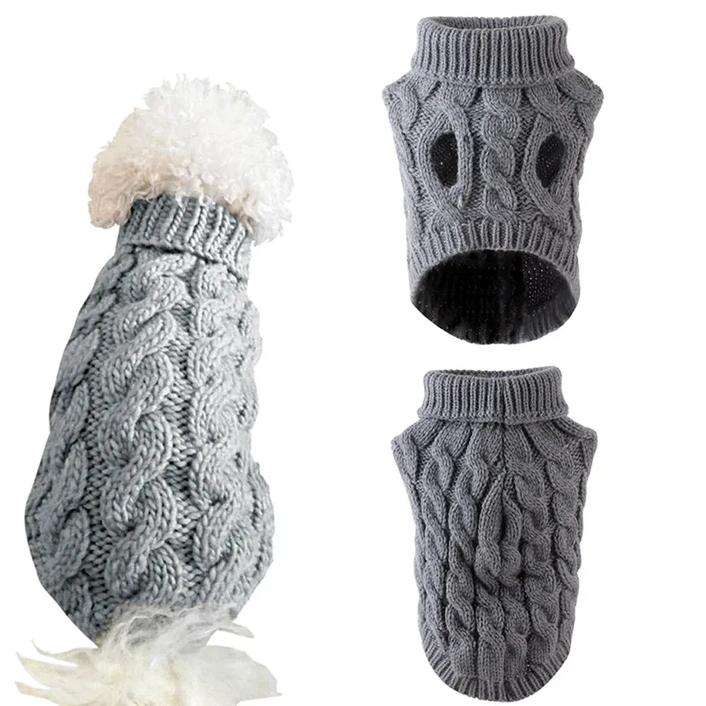 Turtleneck Sweater for Small and Medium Dogs