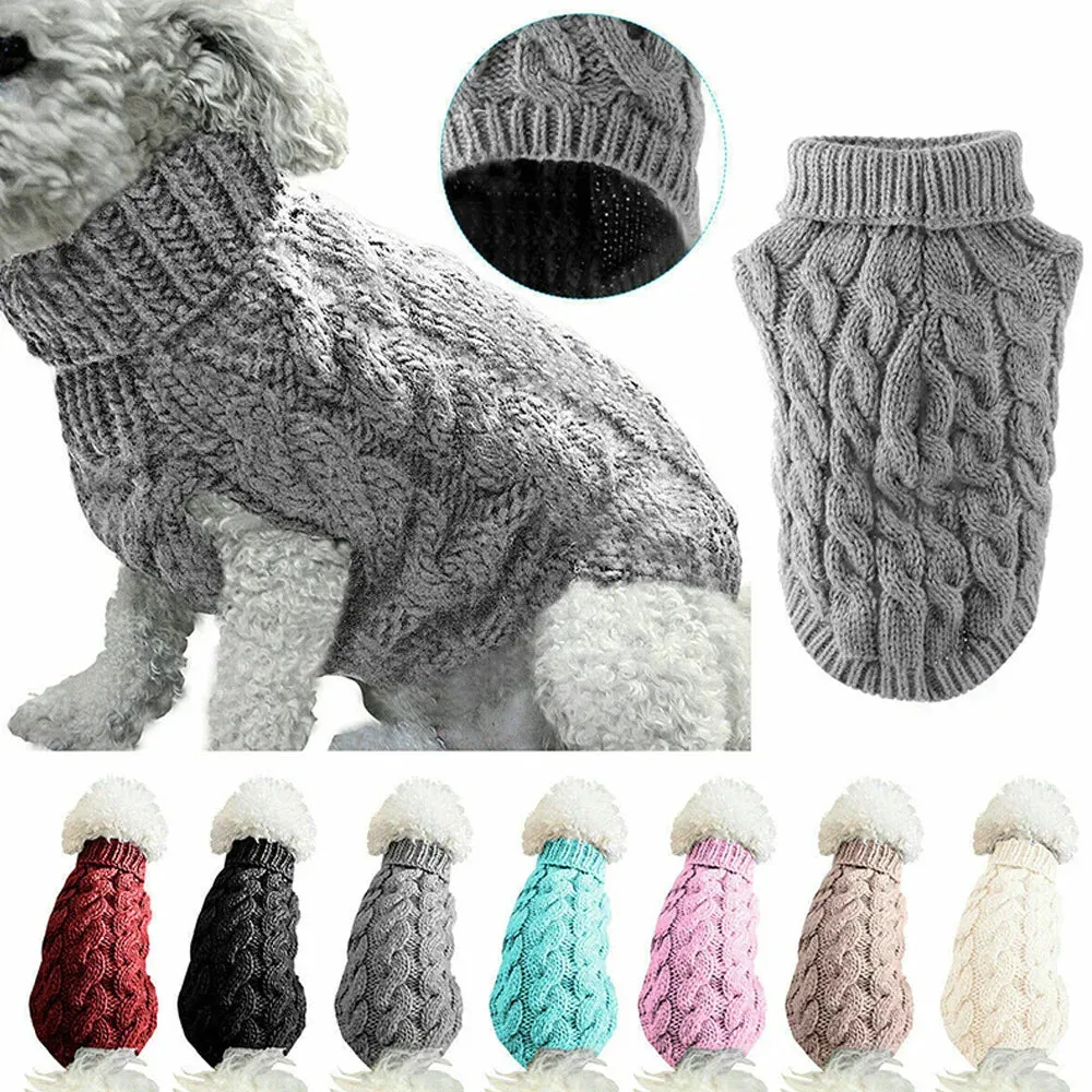 Turtleneck Sweater for Small and Medium Dogs