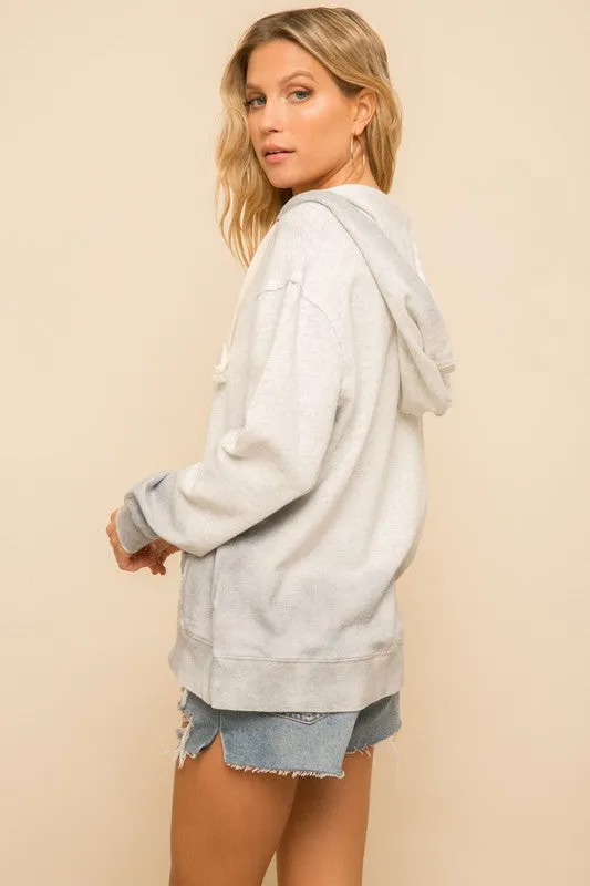 Two Tone Oversized Hoodie