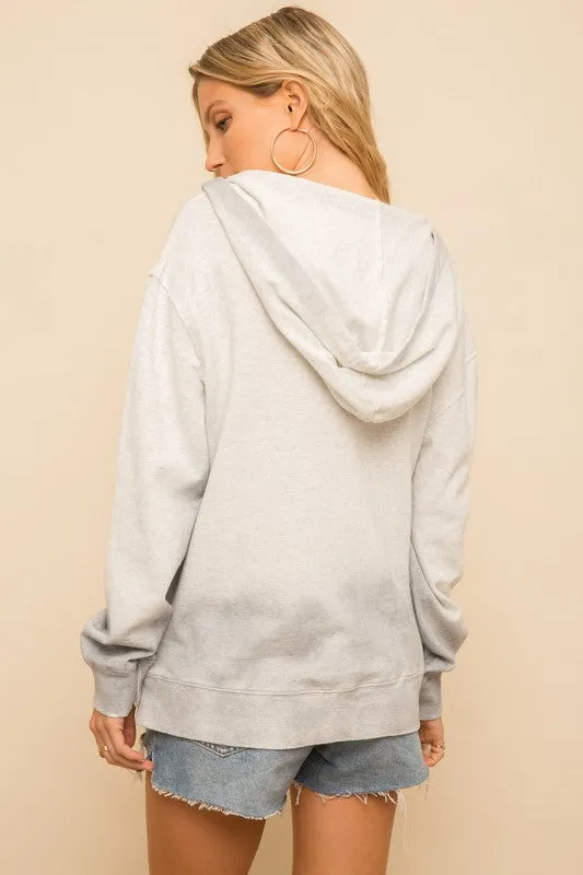 Two Tone Oversized Hoodie