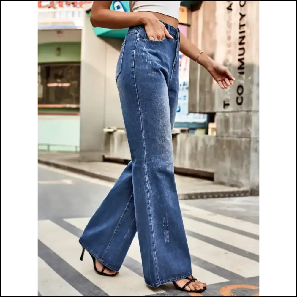 Unleash your Inner Diva with Chic High Rise Bootcut Jeans from Needful Things! 😂💃✨