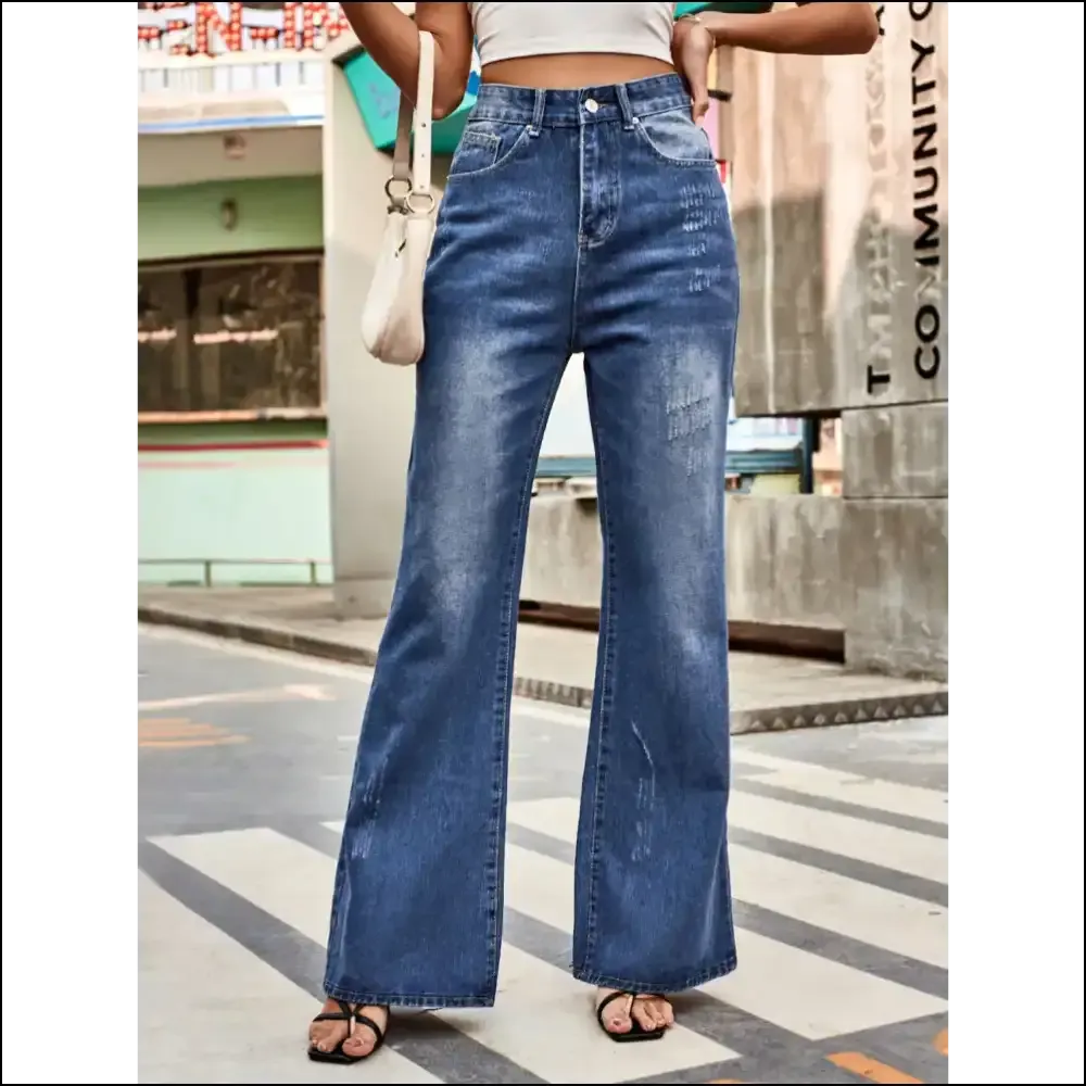 Unleash your Inner Diva with Chic High Rise Bootcut Jeans from Needful Things! 😂💃✨