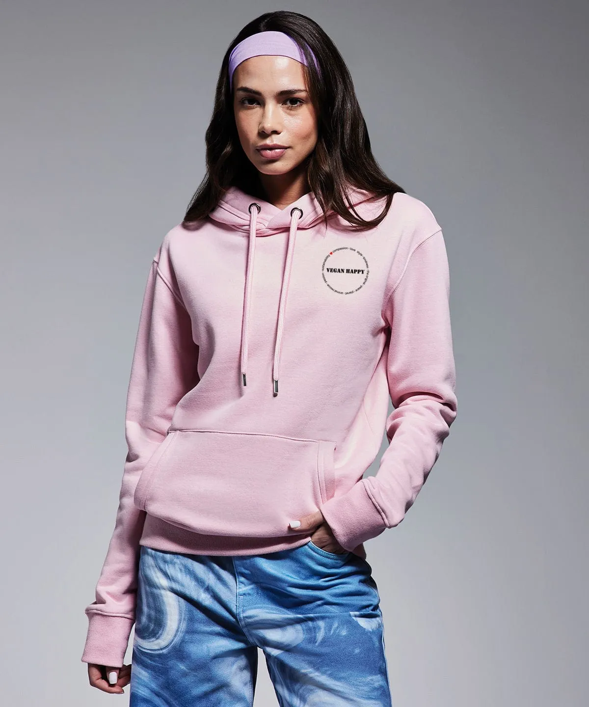 Vegan Happy Unisex Circle of Love Hoodie | Multiple Colours