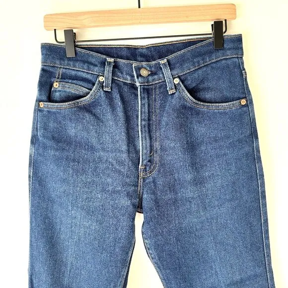 Vintage 80s Levis Jeans 517 2017 30x32 *30x25 Brown Tab Bootcut USA Hippie