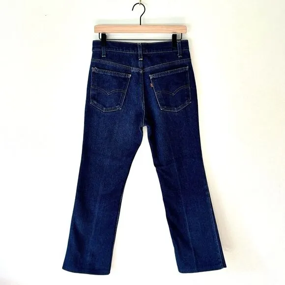 Vintage 80s Levis Jeans 517 2017 30x32 *30x25 Brown Tab Bootcut USA Hippie