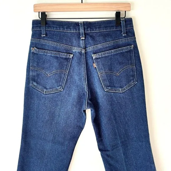 Vintage 80s Levis Jeans 517 2017 30x32 *30x25 Brown Tab Bootcut USA Hippie