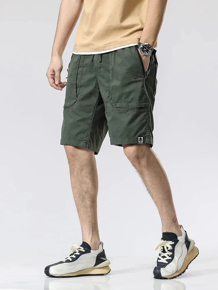 VivaLaMode Sommer-Zip-Taschen-Cargo-Shorts für Herren