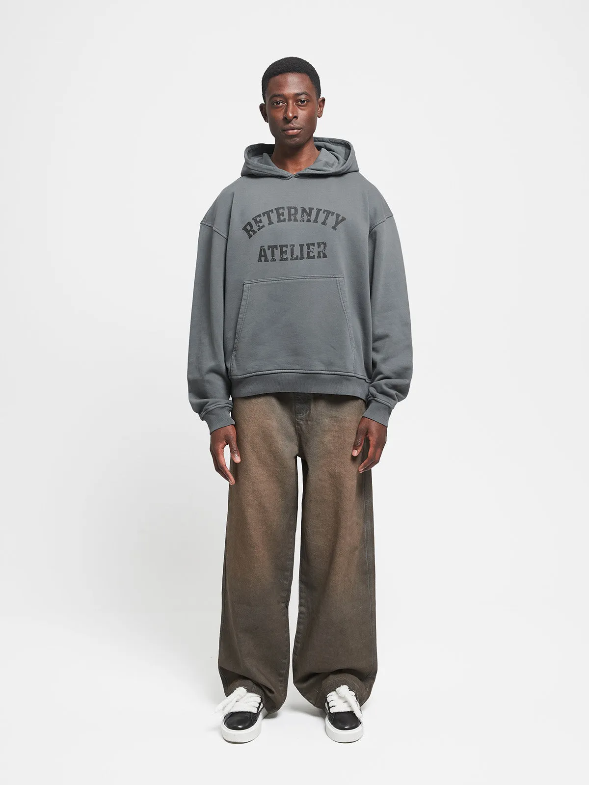 WASHED NOIR HOODIE - VINTAGE BLACK