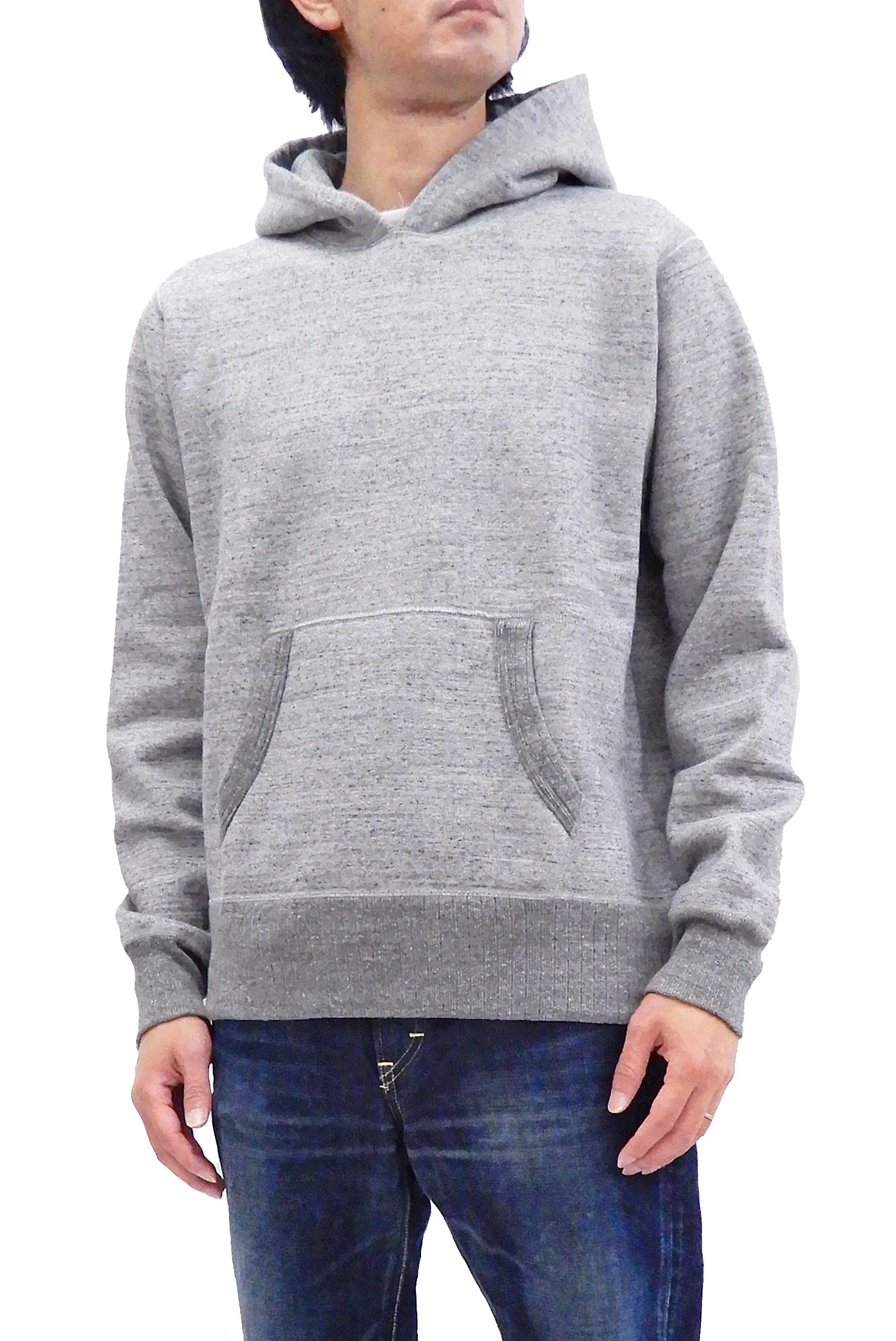 Whitesville Plain Pullover Hoodie Men's Solid Color Hooded Sweatshirt WV67729 Heather-Gray