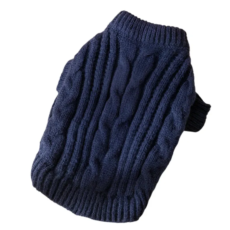 Winter Knit Turtleneck Sweater for Dogs & Cats