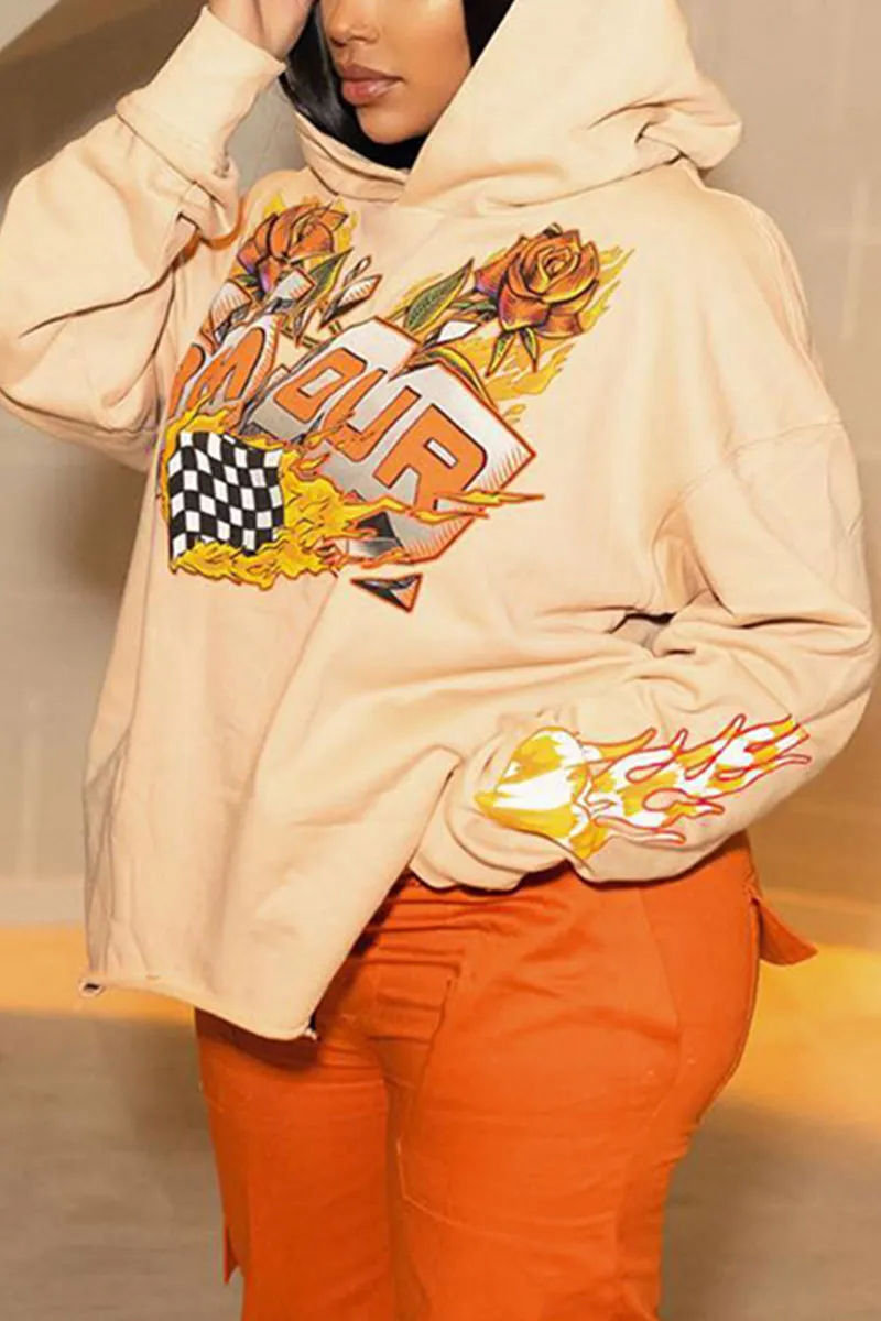 WJ0247 Graphic Hoodie Sweatshirt
