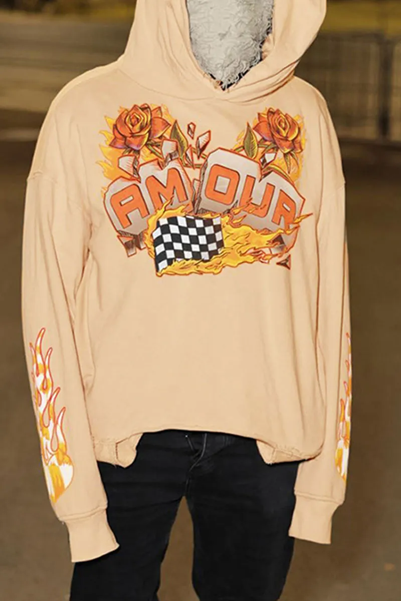 WJ0247 Graphic Hoodie Sweatshirt