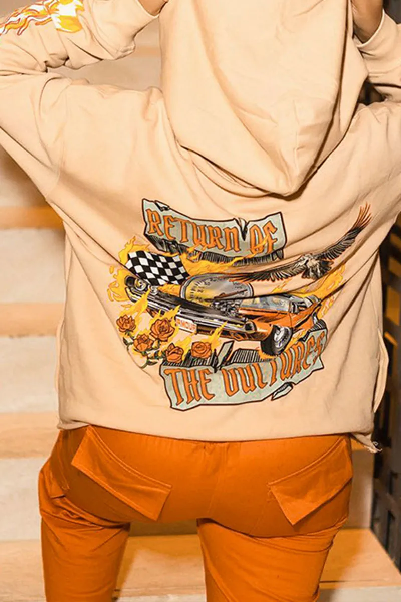 WJ0247 Graphic Hoodie Sweatshirt