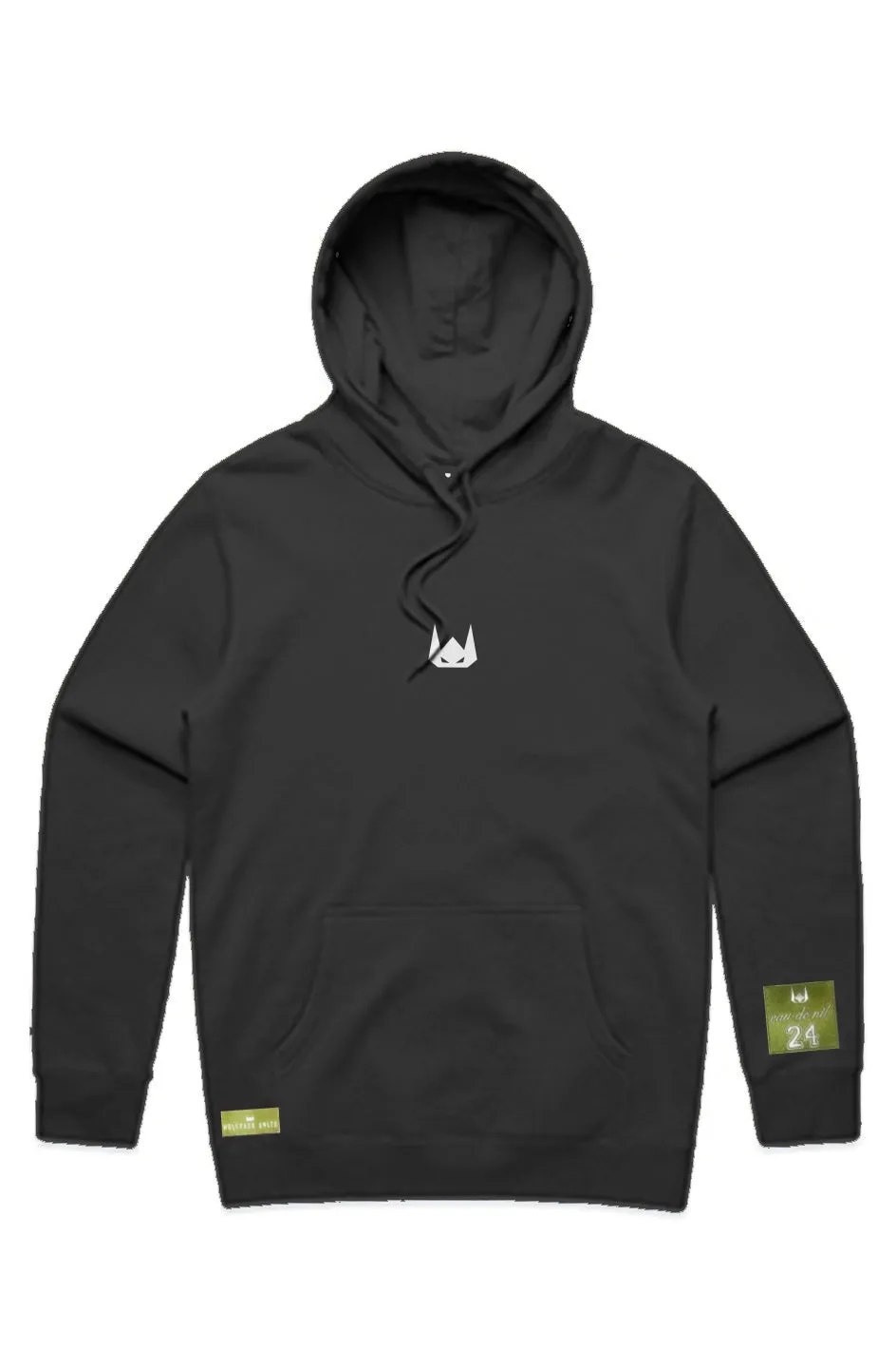 WOLFPACK UNLTD "STENCIL" PREMIUM HEAVYWEIGHT HOODIE | BLACK