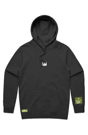 WOLFPACK UNLTD "STENCIL" PREMIUM HEAVYWEIGHT HOODIE | BLACK