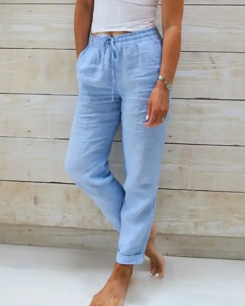 Women's Lightweight Linen Pants