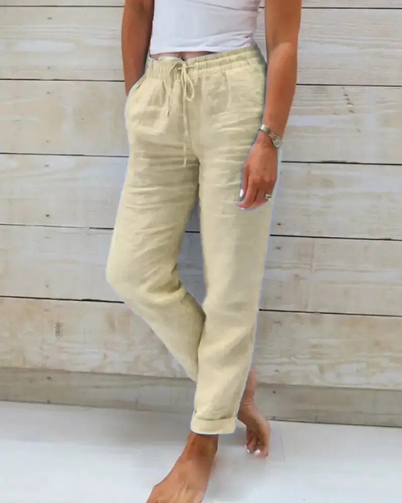 Women's Lightweight Linen Pants