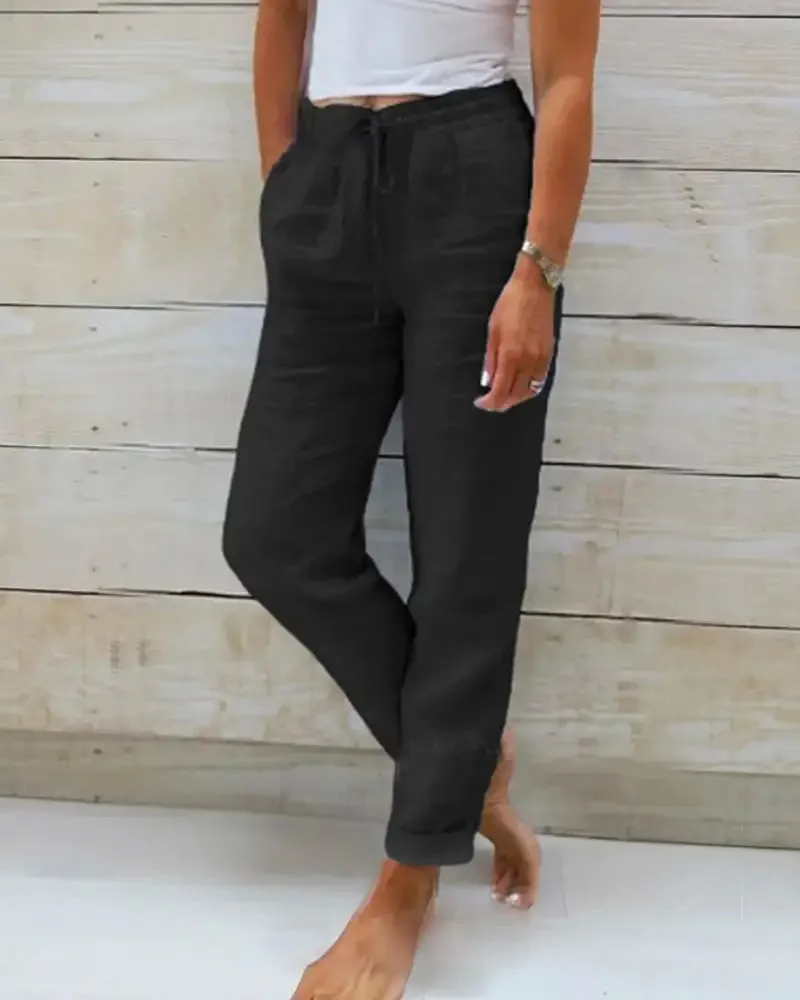 Women's Lightweight Linen Pants