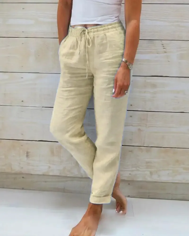 Women's Lightweight Linen Pants