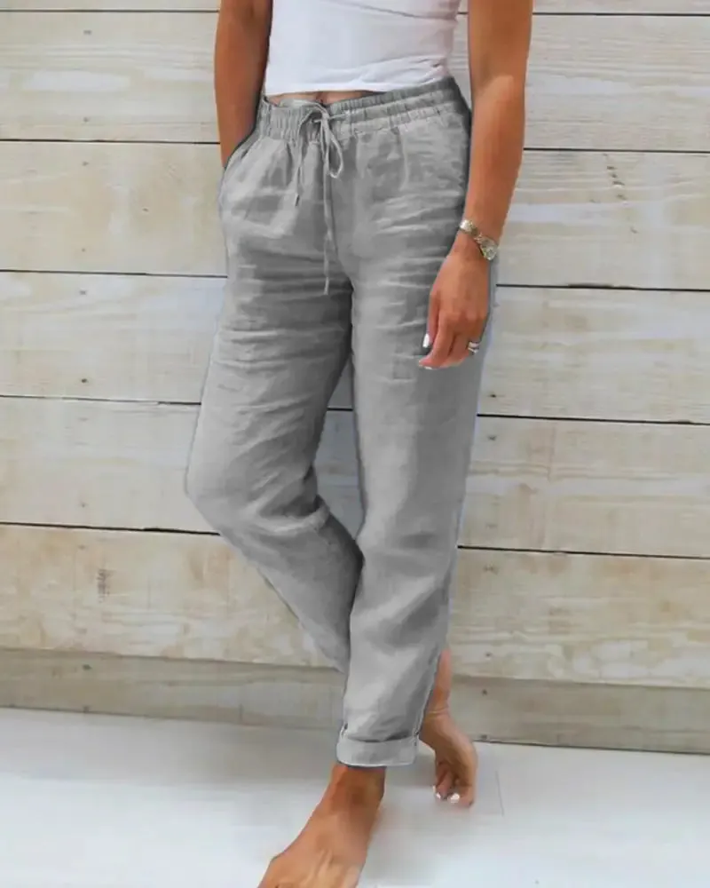 Women's Lightweight Linen Pants