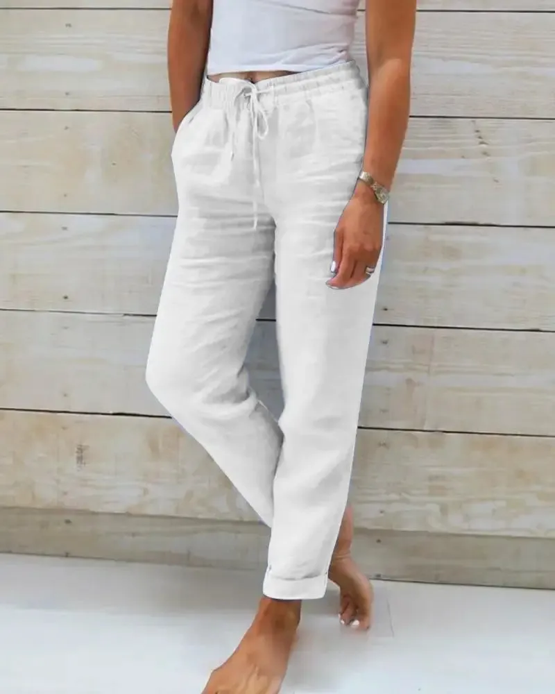 Women's Lightweight Linen Pants