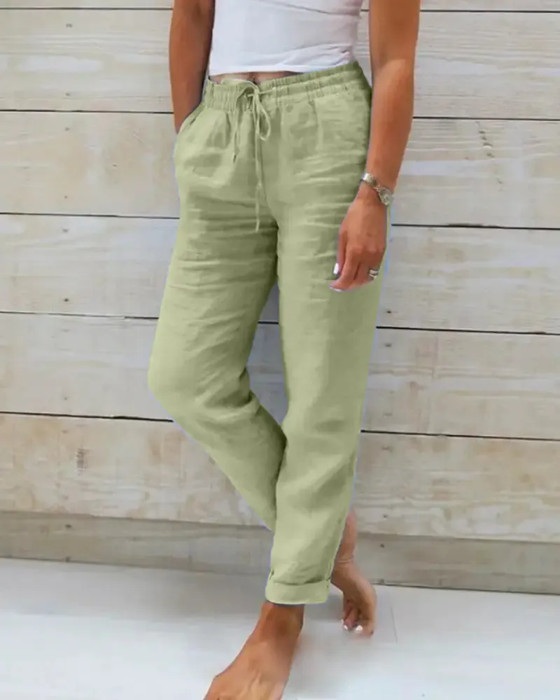 Women's Lightweight Linen Pants