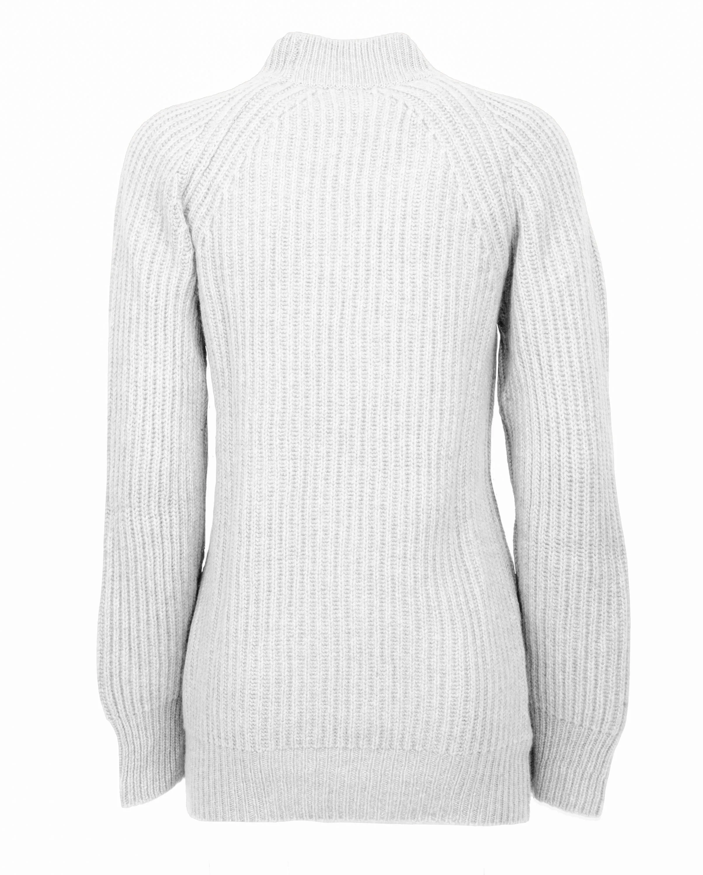 Women's Pure Cashmere Chunky Crew Neck Off White