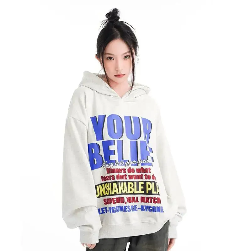 Y2K Loose Oversized Hoodie for Comfortable Streetwear Style