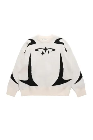 Y2K STARS KNITTED SWEATER