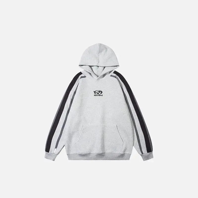 Y2K Striped Oversized Hoodie for Style and Comfort