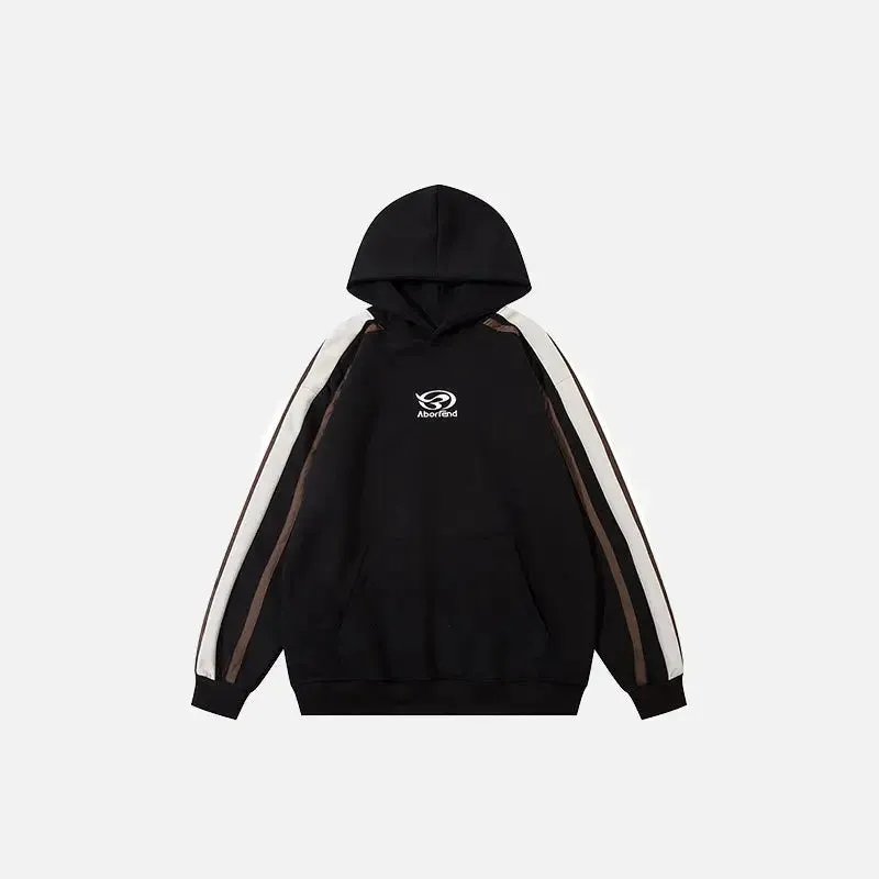 Y2K Striped Oversized Hoodie for Style and Comfort
