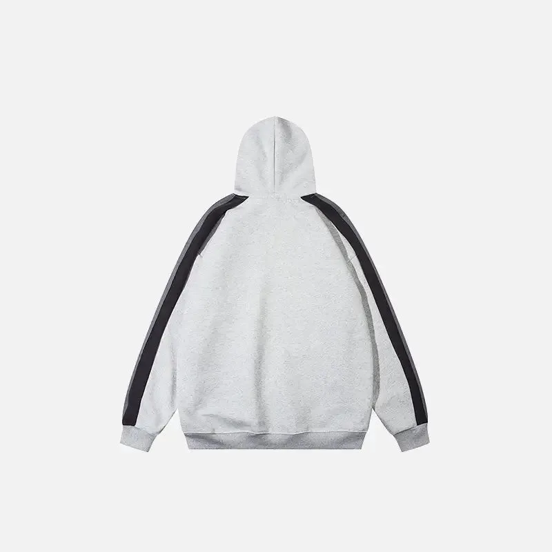 Y2K Striped Oversized Hoodie for Style and Comfort