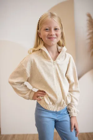 Youth Ribbed Cropped Hoodie