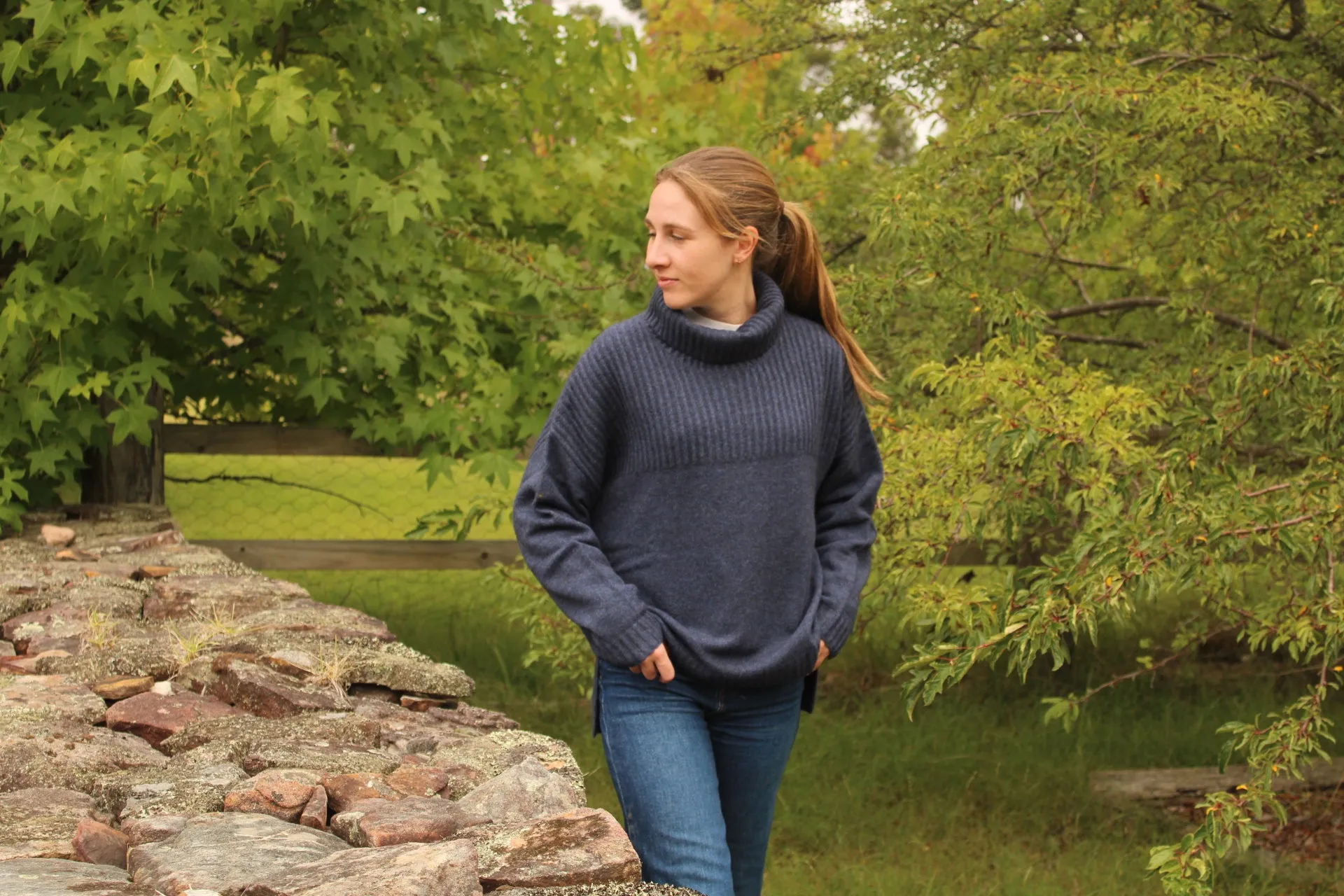 Zaga Chunky Jumper - Soft Blue