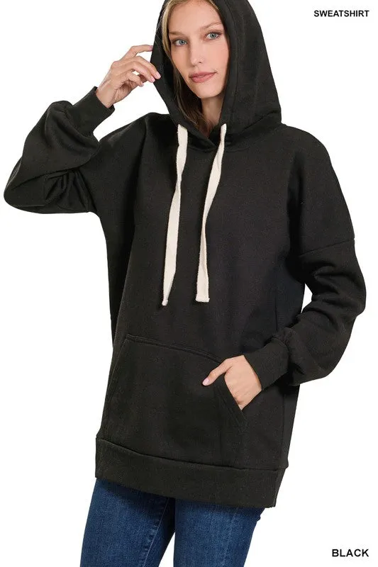 ZENANA Oversized Hoodie Longline Sweatshirt