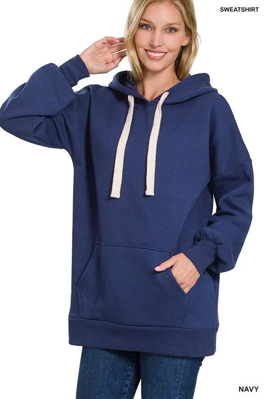 ZENANA Oversized Hoodie Longline Sweatshirt